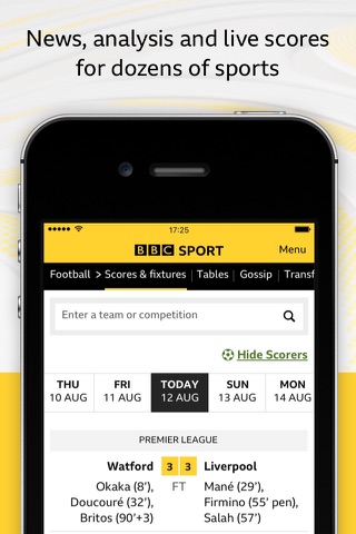 BBC Sport - News & Live Scores screenshot 4