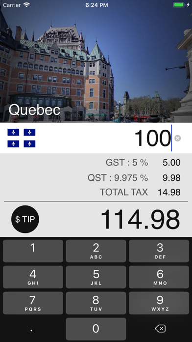 How to cancel & delete Canadian Sales Tax Calculator from iphone & ipad 1