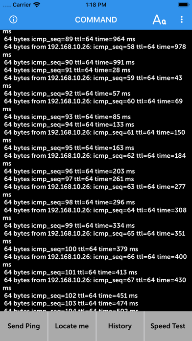 Cmd - Speed test & Ping (MS) screenshot 2