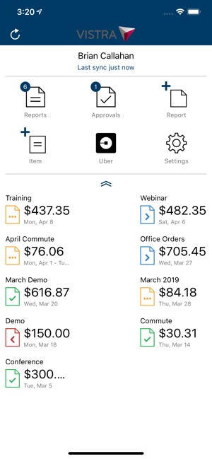 Radius Expenses