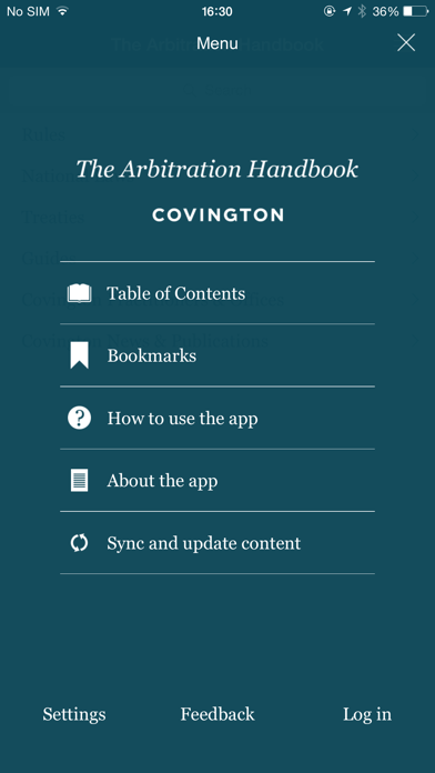 How to cancel & delete Covington Arbitration Handbook from iphone & ipad 1