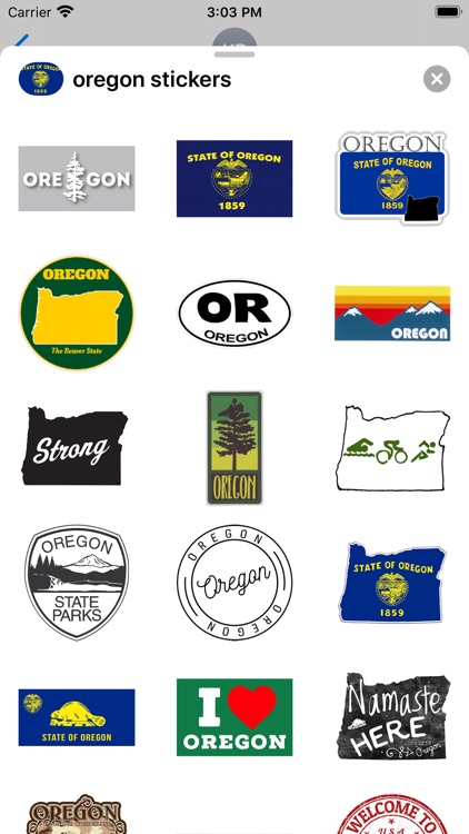 Oregon emojis - USA stickers