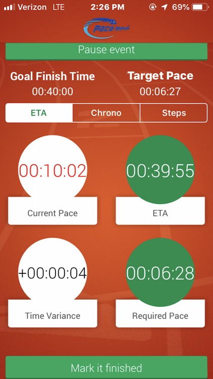 Pace App-Know Your Finish Time