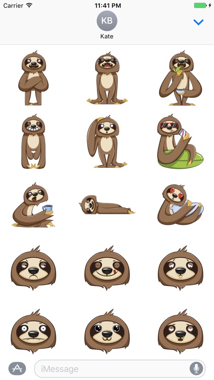 Sticker Me: Sloth Character