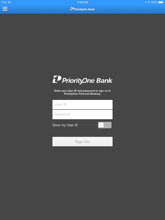 PriorityOne Personal for iPad