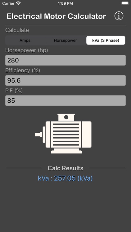 Electrical Motor Calculator screenshot-8