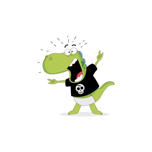 Dinosaur Smiley Stickers iOS App