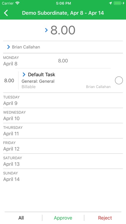 Nexonia Timesheets
