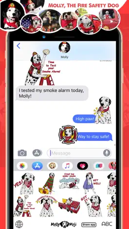 Game screenshot MollyMoji - Dalmatian stickers hack