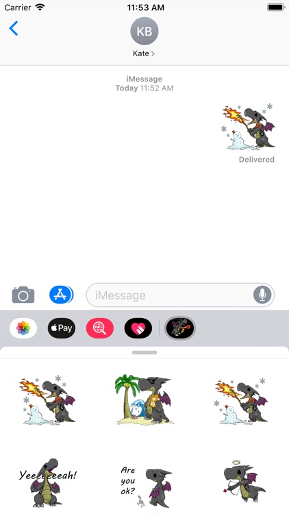 Cute Dragon Zombie Stickers