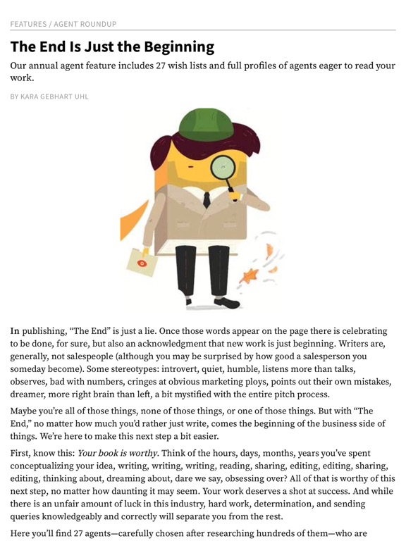 Writer's Digest Magazine screenshot 4