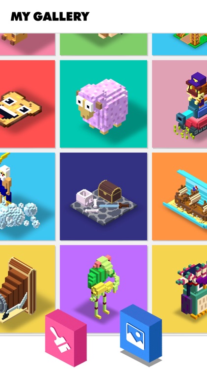 Voxly : Color by Number - 3D screenshot-3