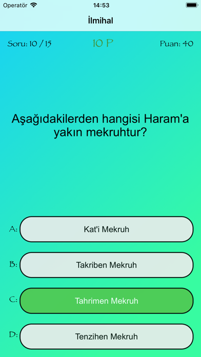 MektApp - Dini bilgi yarışması screenshot 3