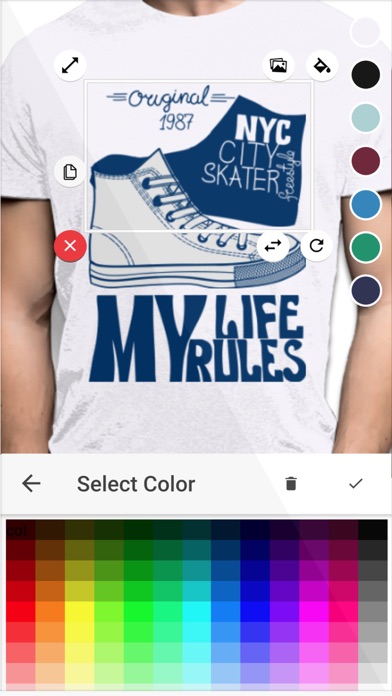 T-shirt design - Yayprint screenshot 2