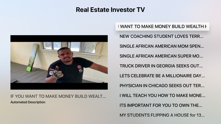 Screenshot #1 pour Real Estate Investor TV