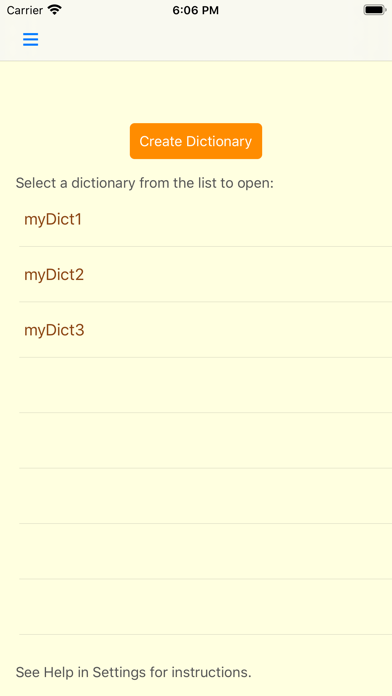 How to cancel & delete Build Own Dictionary from iphone & ipad 1
