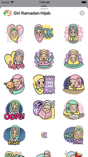 Hijab Girl Stickers Ramadan(圖4)-速報App