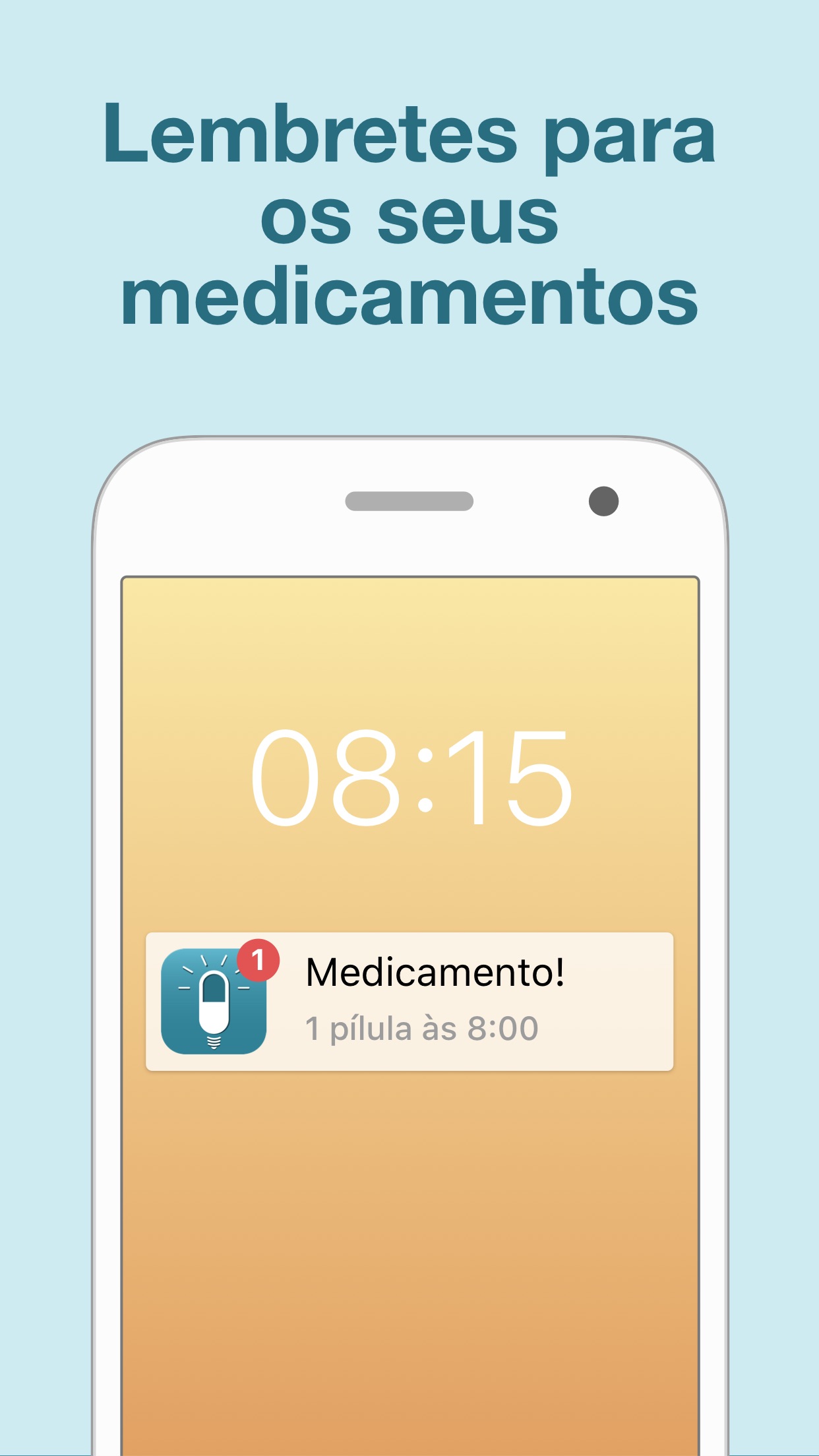Screenshot do app Alarme de medicamentos