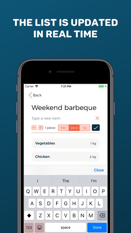 Shared Grocery List - BiteMeal