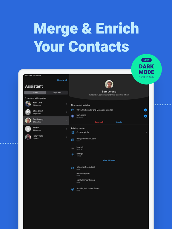 Contacts+ | Address Book iPad app afbeelding 3