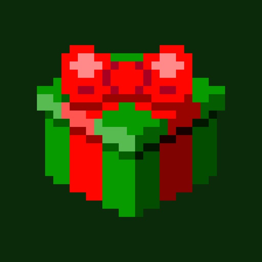 8 bit Christmas icon