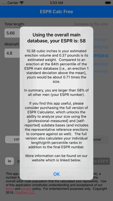 ESPR Calc Free screenshot 3