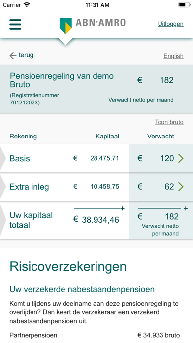 Centraal Beheer PPI screenshot 2