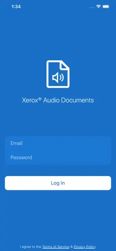 Screenshot 1 Xerox® Audio Documents iphone