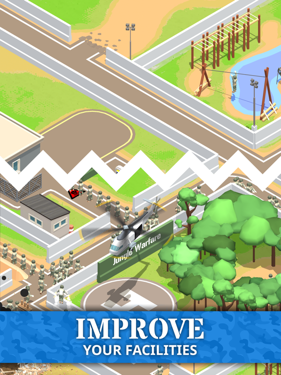 Idle Army Base: Tycoon Game iPad app afbeelding 3