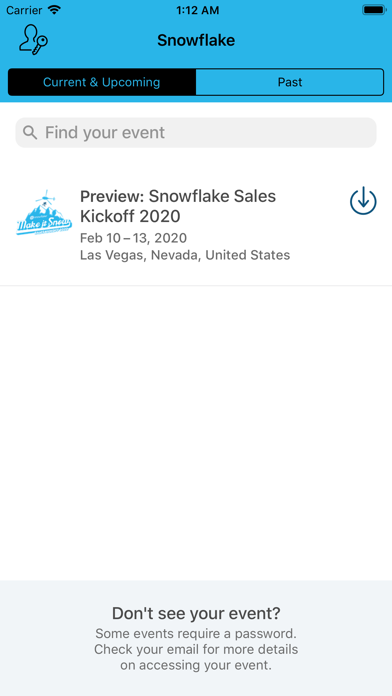 Snowflake Events screenshot 2