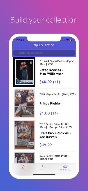 Tarjeta - Sports Card App