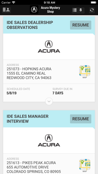 Acura Mystery Shopping screenshot 2