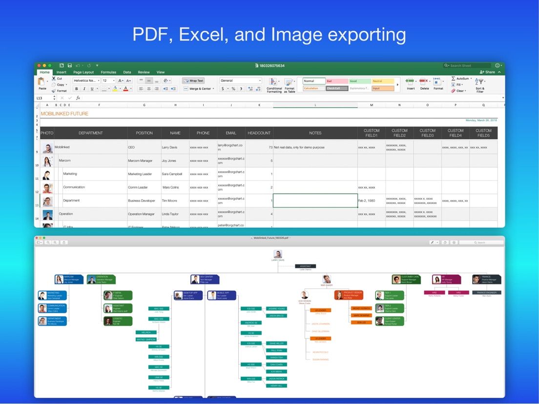 OrgChart Organization Chart iPad app AppWereld