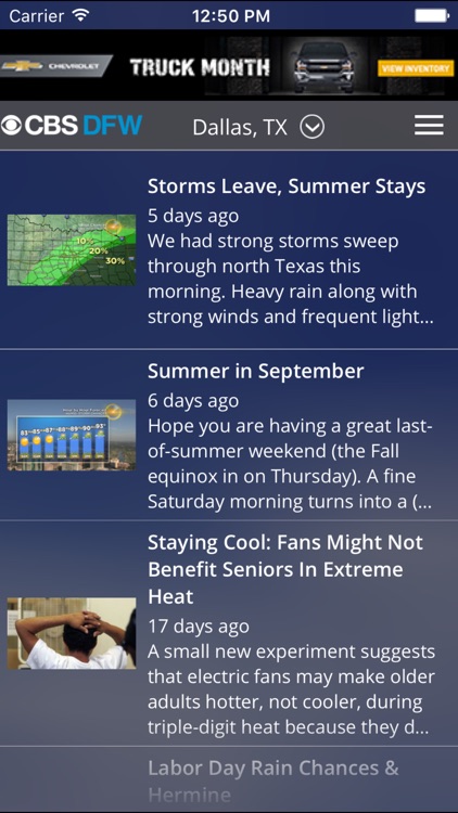 CBS DFW Weather screenshot-4