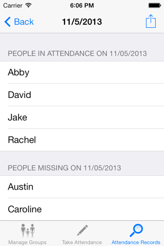Attendance! screenshot 2