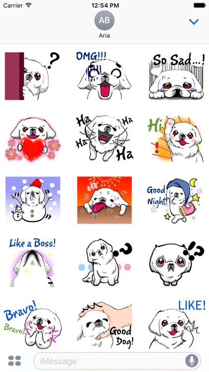 Cute Pekingese Dog Peke Emoji