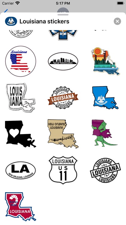 Louisiana emojis - USA sticker screenshot-3
