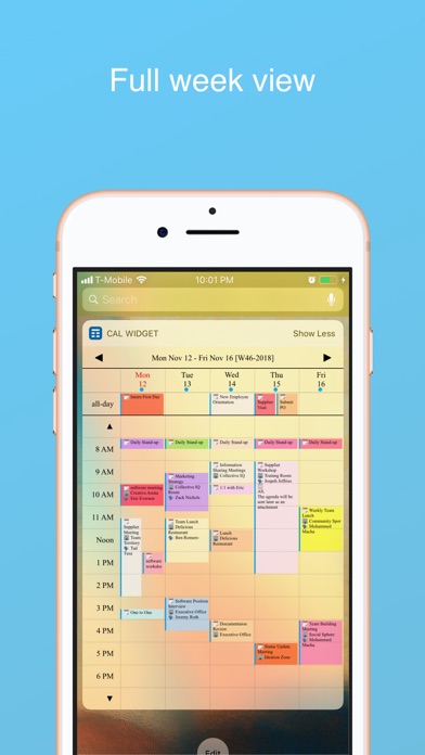 Screenshot Week Calendar Widget Pro