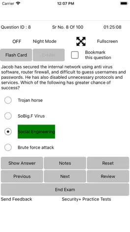 Game screenshot Exam Sim For Security Plus apk