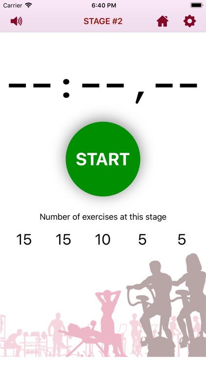 Sport exercises on the scheme