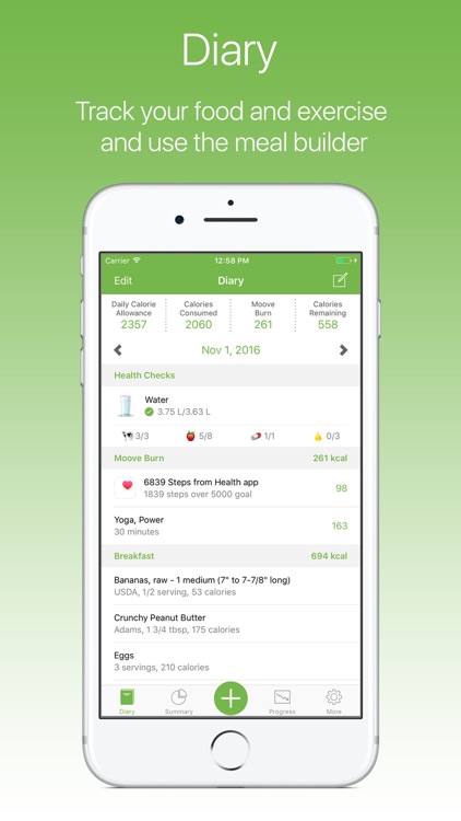 MooveFit Calorie & Diet Diary