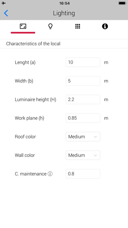 Calculation of lighting