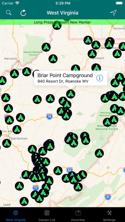 West Virginia – Campground RVs