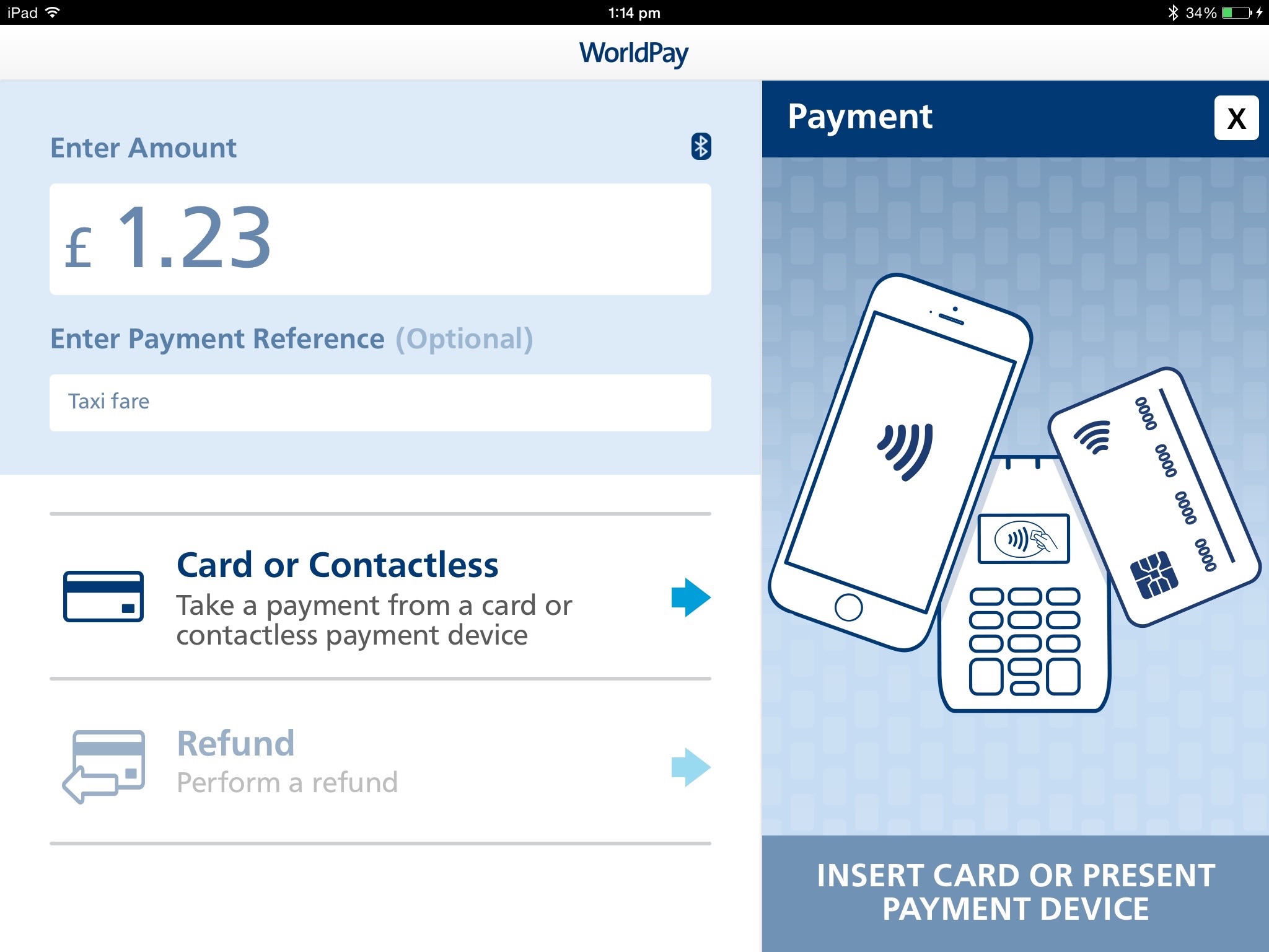 Worldpay Total for iPad screenshot 2