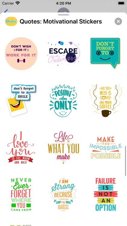 Quotes: Motivational Stickers screenshot-7