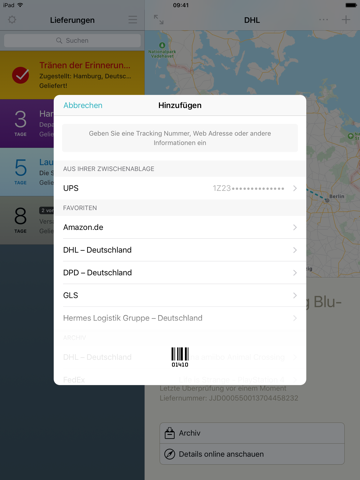 Deliveries: a package tracker screenshot 3