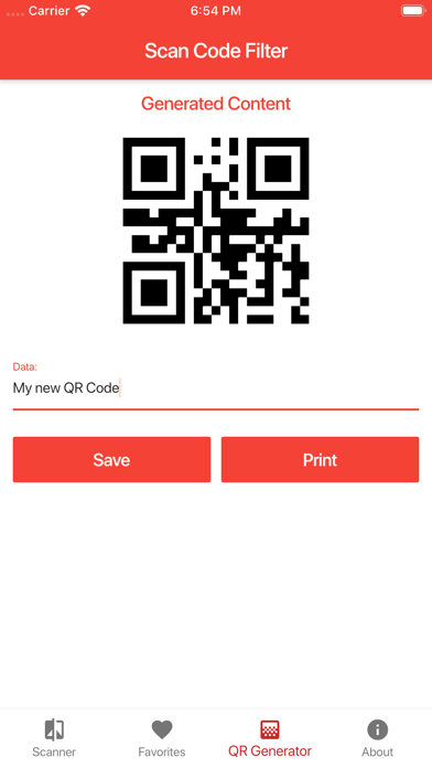 Scan Code Filter screenshot 3