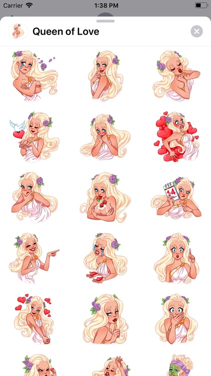 Queen of Love Sticker Pack