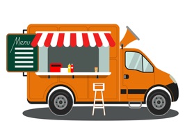 The FoodTruckMNN is a small sticker, which are show the 36 Food Truck MNN sticker in cartoon