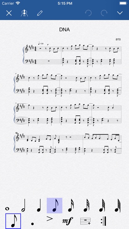 Notation Pad-Sheet Music Score